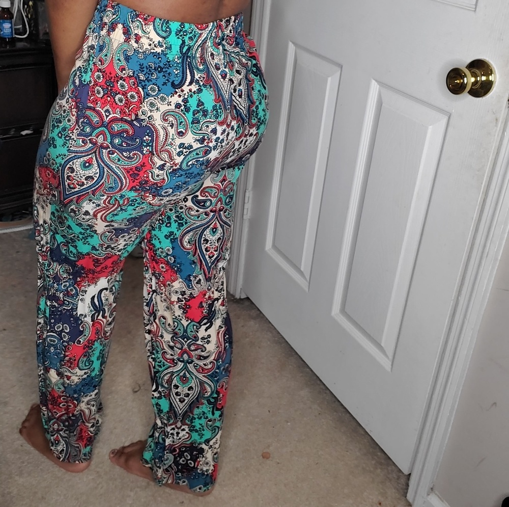 Tribal print,wide leg pant 🧨 Sale